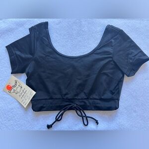 Vintage 90’s black crop dance top